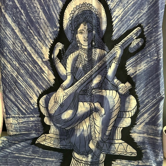 Blue Goddess Tapestry Batik - Picture 9 of 16